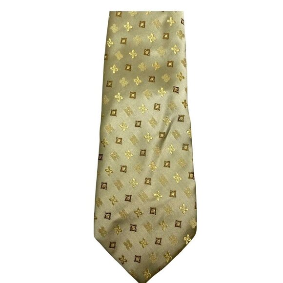 TED LAPIDUS PARIS Mens Necktie Luxury Silk Tie Pale Yellow Gold - Picture 1 of 7